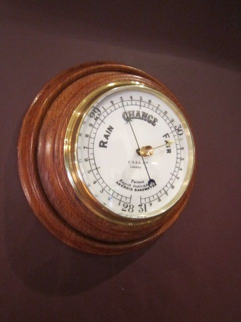 Victorian Polished Oak Rapid Indicating Barometer