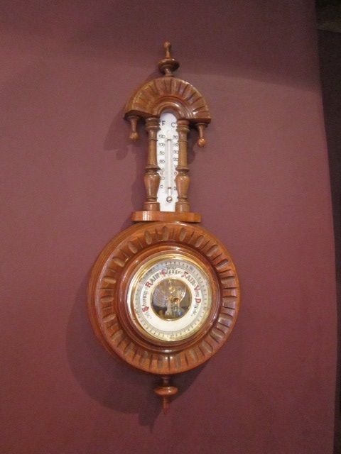 Small Victorian Polished Walnut 'Pendant' Barometer