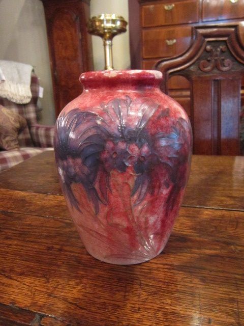 Moorcroft Flambe & Salt Glazed Cornflower Vase