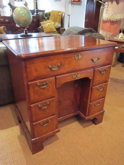 Fine George I Period Walnut Kneehole Desk