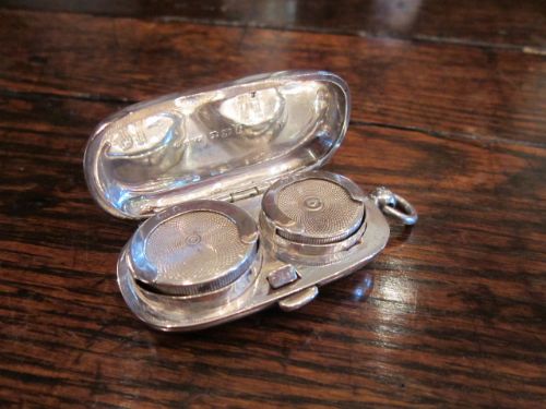 Superb Edwardian Silver Double Sovereign Case