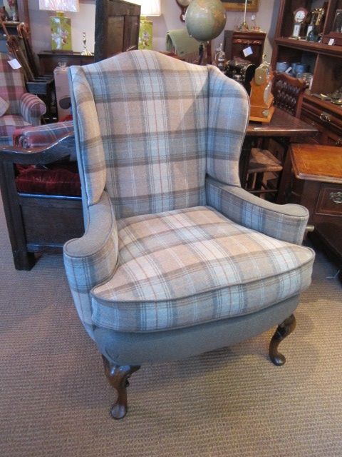 Top Quality Victorian Upholstered Wing Armchair