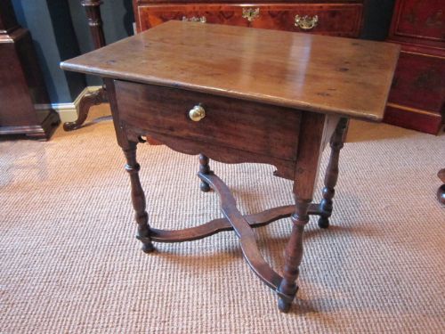 Original William & Mary Period Oak Lowboy