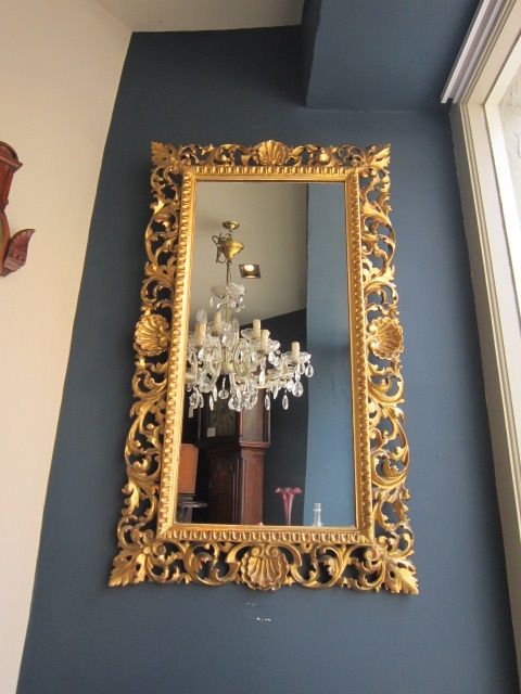 Superb Mid Victorian Timber Gilt Rococo Wall Mirror