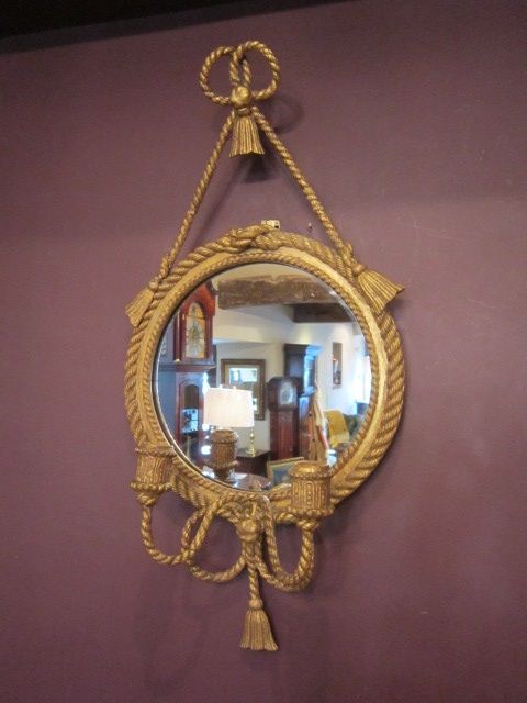 Regency Period Plaster Gilt Girandole Mirror