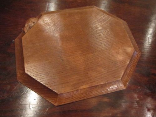 Early Mouseman Adzed Oak Breadboard