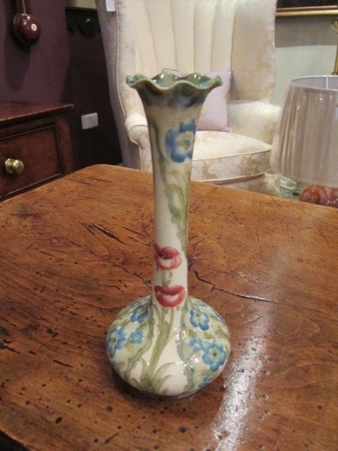 Mcintyre Moorcroft Florin Ware Poppies Vase