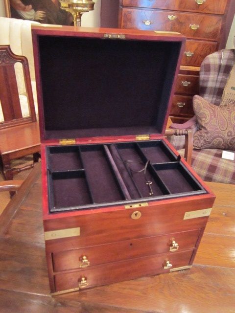 Superb Regency Period Brass Bound Campaign Box