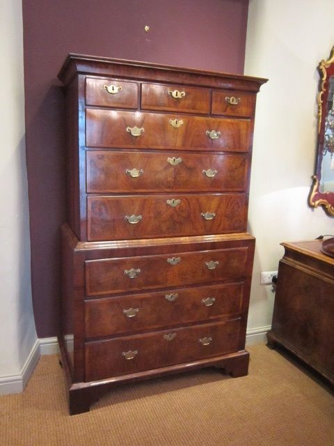 Superb George II Period Walnut Chest on Chest
