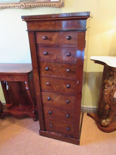 Superb William IV Period Rosewood Wellington Chest