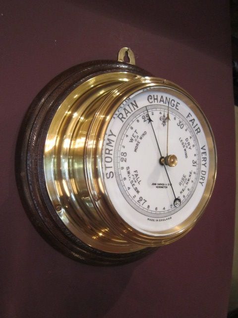 Top Quality Victorian London Bulkhead Marine Barometer