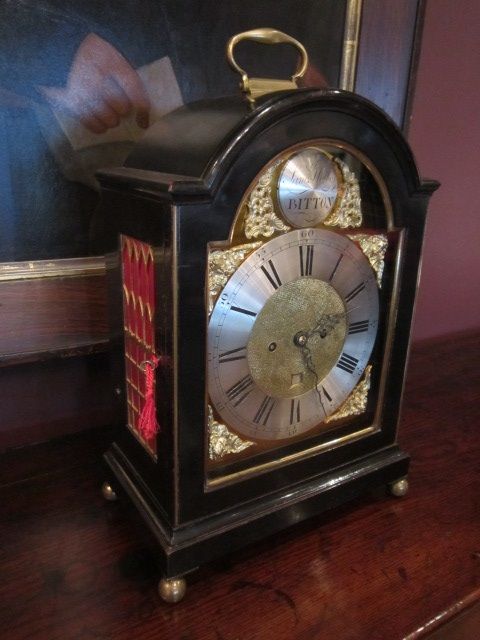 Fine George III Period Ebonised Bracket Clock