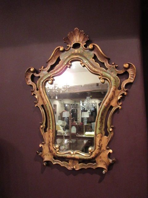 Very Decorative 19th Century French Gilt Wall Mirror