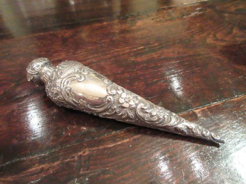 Rare Large Victorian Silver Cone Shaped Scent