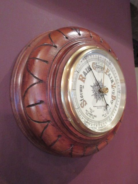 Top Quality Victorian Oxford Polished Walnut Barometer