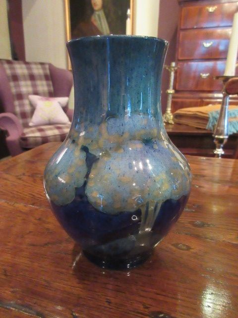Early Moorcroft Moonlit Blue Shaped Vase