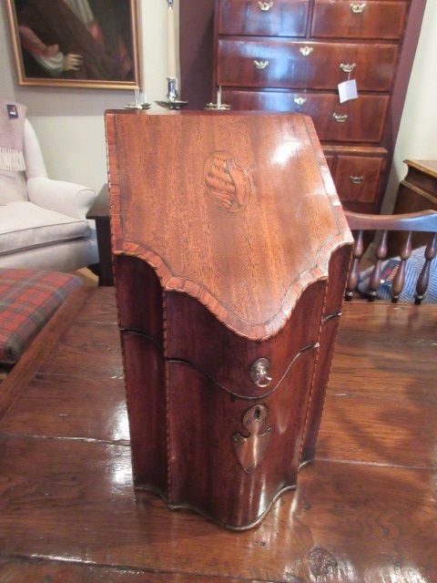 Superb George III Period Inlaid Knife Box
