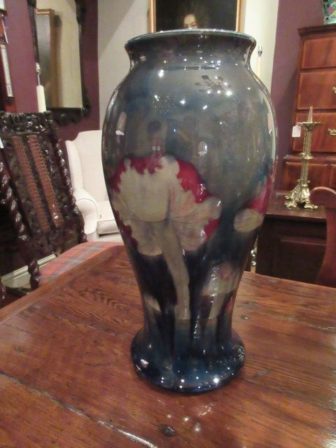 Impressive Tall Moorcroft Claremont Pattern Vase