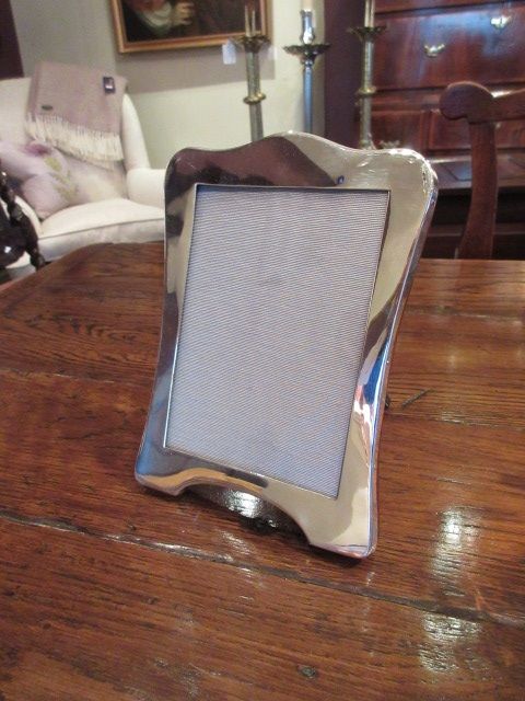 George V Period Silver Shaped Photo Frame