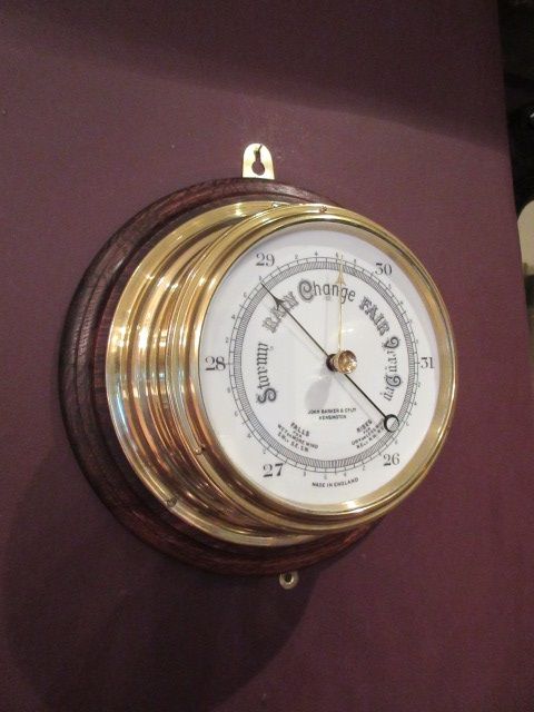 Top Quality Victorian London Bulkhead Marine Barometer