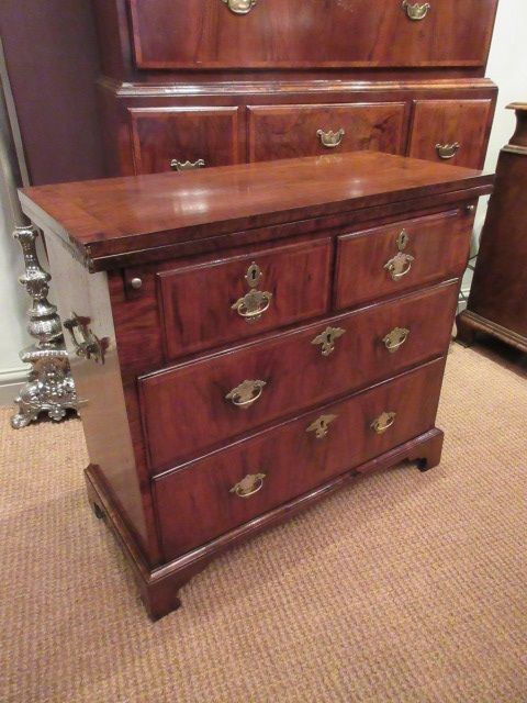 Very Small George I Period Figured Walnut Bachelor's Chest