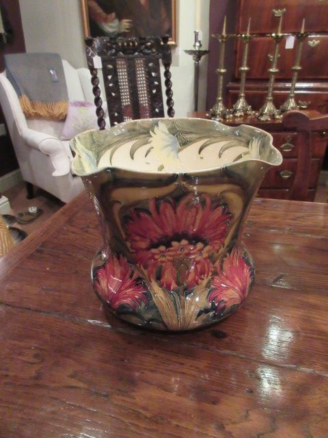 Impressive Mcintyre Moorcroft Cornflower Jardiniere