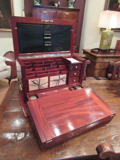 Stunning Victorian Fall Front Stationery Box