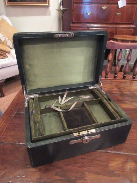 High Quality Edwardian Period Leather Jewellery Box