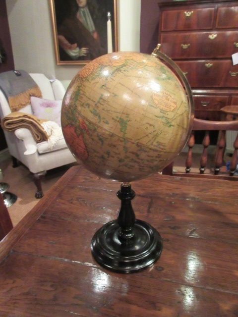 Art Deco 8" Paper Mache London Terrestrial Globe