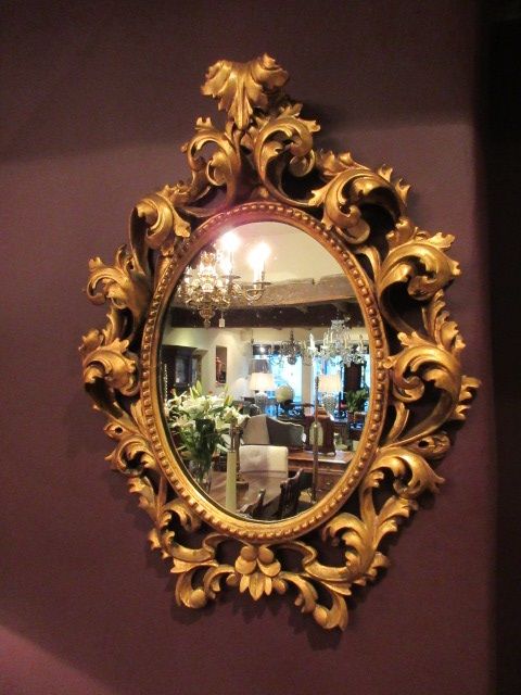 Late 19th Century Timber Gilt Rococo Wall Mirror