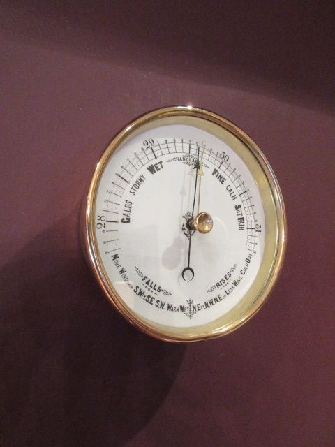 Top Quality Victorian Porcelain Dial Marine Barometer