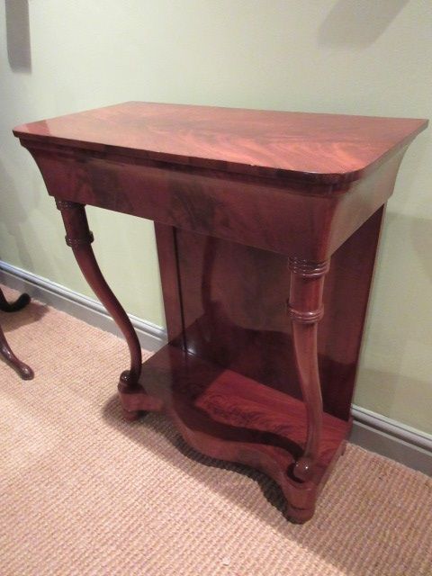 Fine William IV Flame Mahogany Console Table