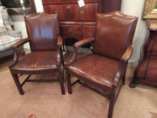 Superb Pair of 19th Century Gainsborough Armchairs