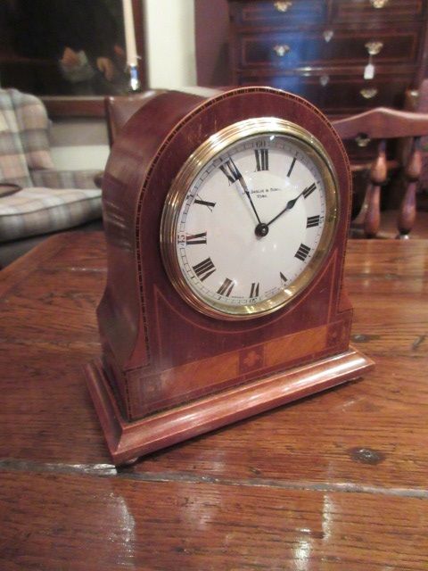 Top Quality Edwardian Inlaid York Mantel Clock