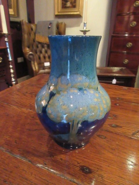 Early Moorcroft Moonlit Blue Pattern Vase