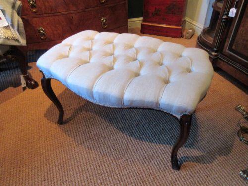 Victorian Cabriole Legged Double Stool
