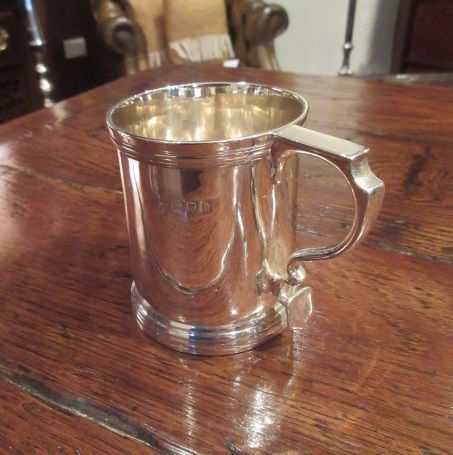 Immaculate Edwardian Period Silver Christening Mug