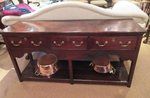 Superb George II Period Burr Oak Dresser