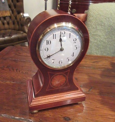 Top Quality Edwardian Sheraton Inlaid Mantel Clock