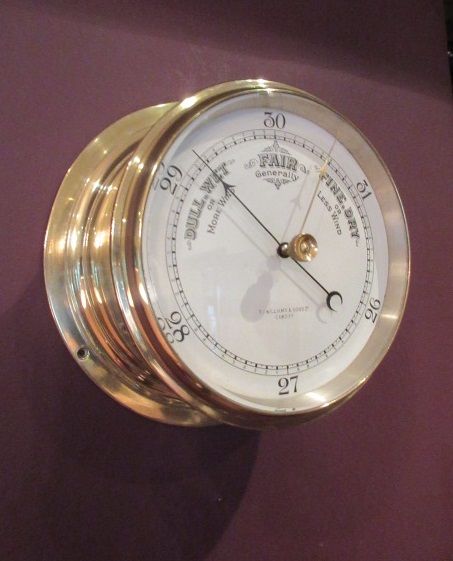 High Quality Victorian Bulkhead Marine Barometer