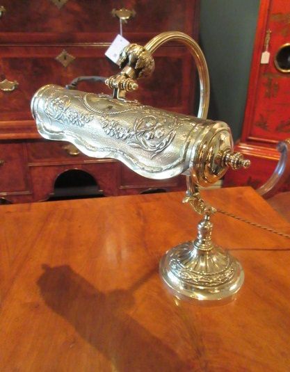 Very Decorative Edwardian Adjustable Desk Lamp