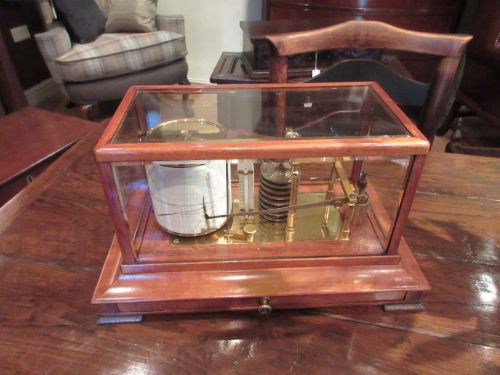 Top Quality Victorian Walnut London Barograph