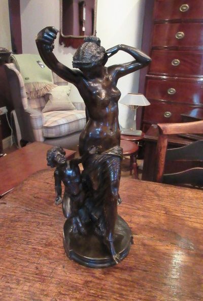 19th Century French Bronze 'Bacchante' Sculpture