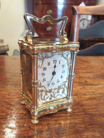 Art Nouveau Period Serpentine Carriage Clock