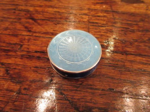Art Deco Silver Enamel Double Sided Pin Cushion