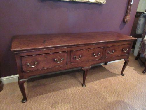 Superb George II Period Oak & Mahogany Dresser