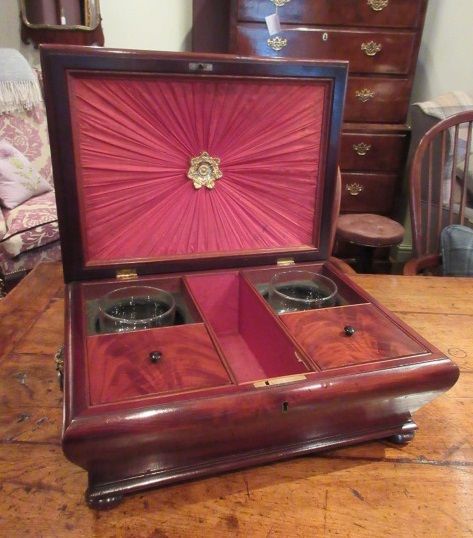 Outstanding Regency Period Shaped Tea Caddy