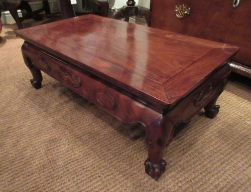 Mid 19th Century Oriental Rosewood Low Table