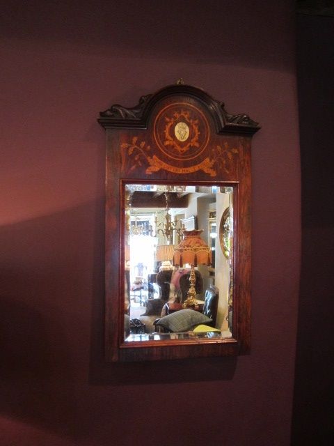 High Quality Victorian Rosewood Inlaid Mirror