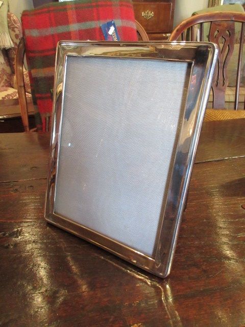 Large George V Period Silver Photo Frame